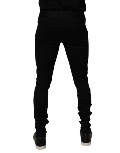 Dolce & Gabbana Black Cotton Jogger Men Sweatpants Pants