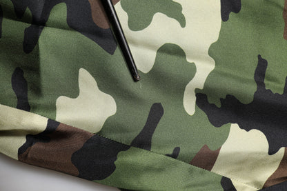 Dolce & Gabbana Multicolor Camouflage Silk Mid Waist Bermuda Shorts