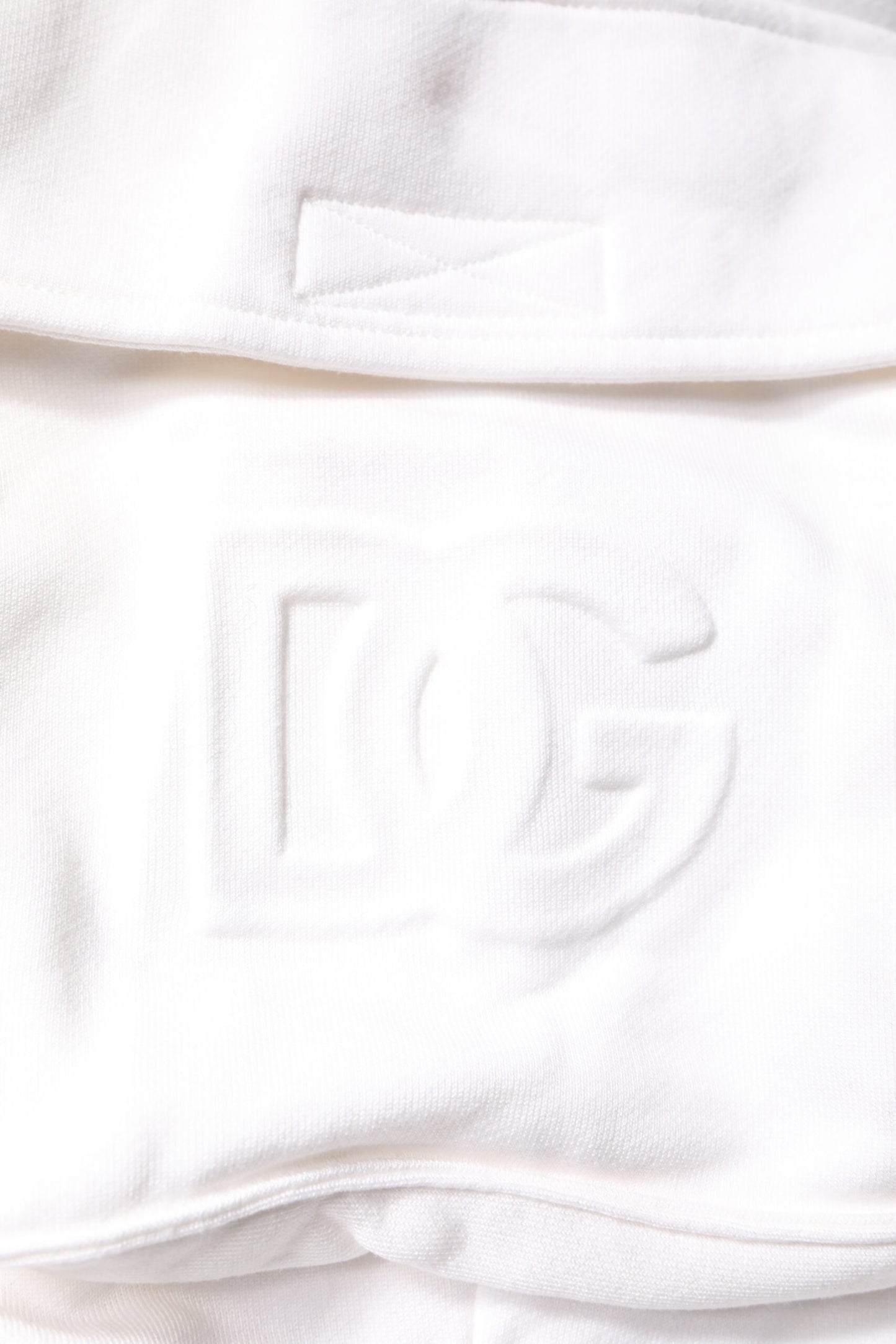Dolce & Gabbana White Cotton Cargo Bermuda Sweatshorts Shorts