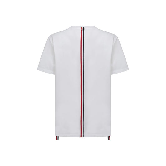 Thom Browne White Cotton T-Shirt