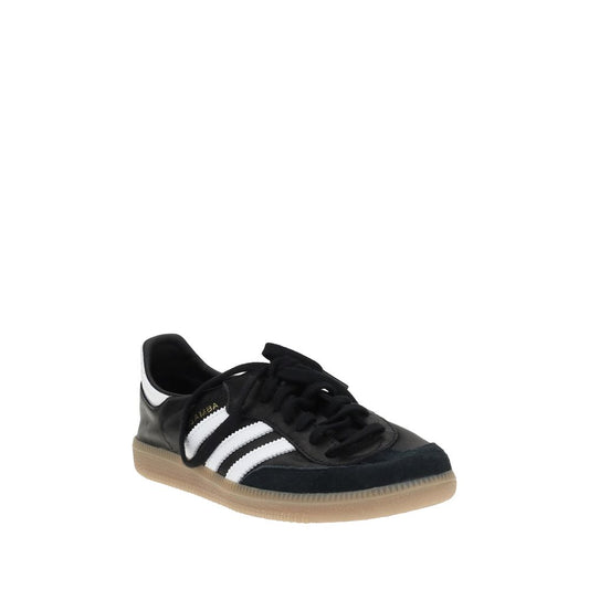 Adidas Black Calf Leather Bos Taurus Athletic Sneakers