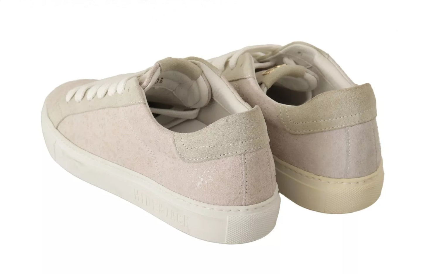 HIDE & JACK Off White Low Top Lace Up Sneakers Shoes