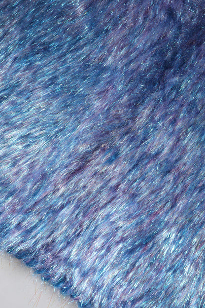 Dolce & Gabbana Multicolor Plush Fabric High Waist Mini Skirt