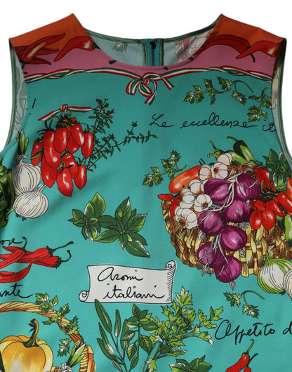 Dolce & Gabbana Multicolor Floral Silk Sleeveless Tank Top