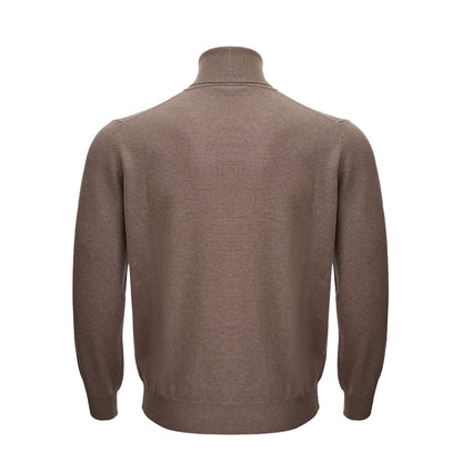 KANGRA Brown Wool Turtleneck