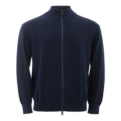Armani Exchange Blue Cotton Sweatshirt