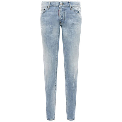 Dsquared² Blue Cotton Men Jeans
