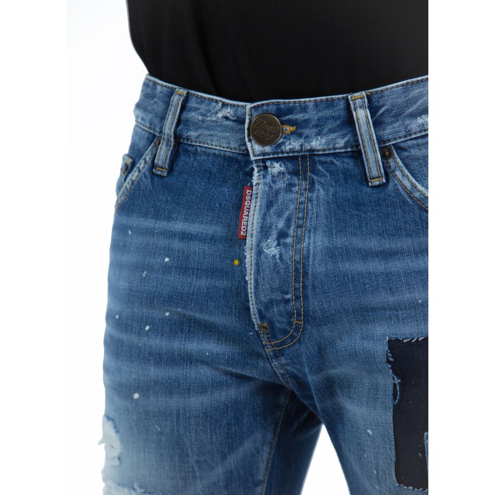 Dsquared² Blue Cotton Men's Slim-Fit Jean
