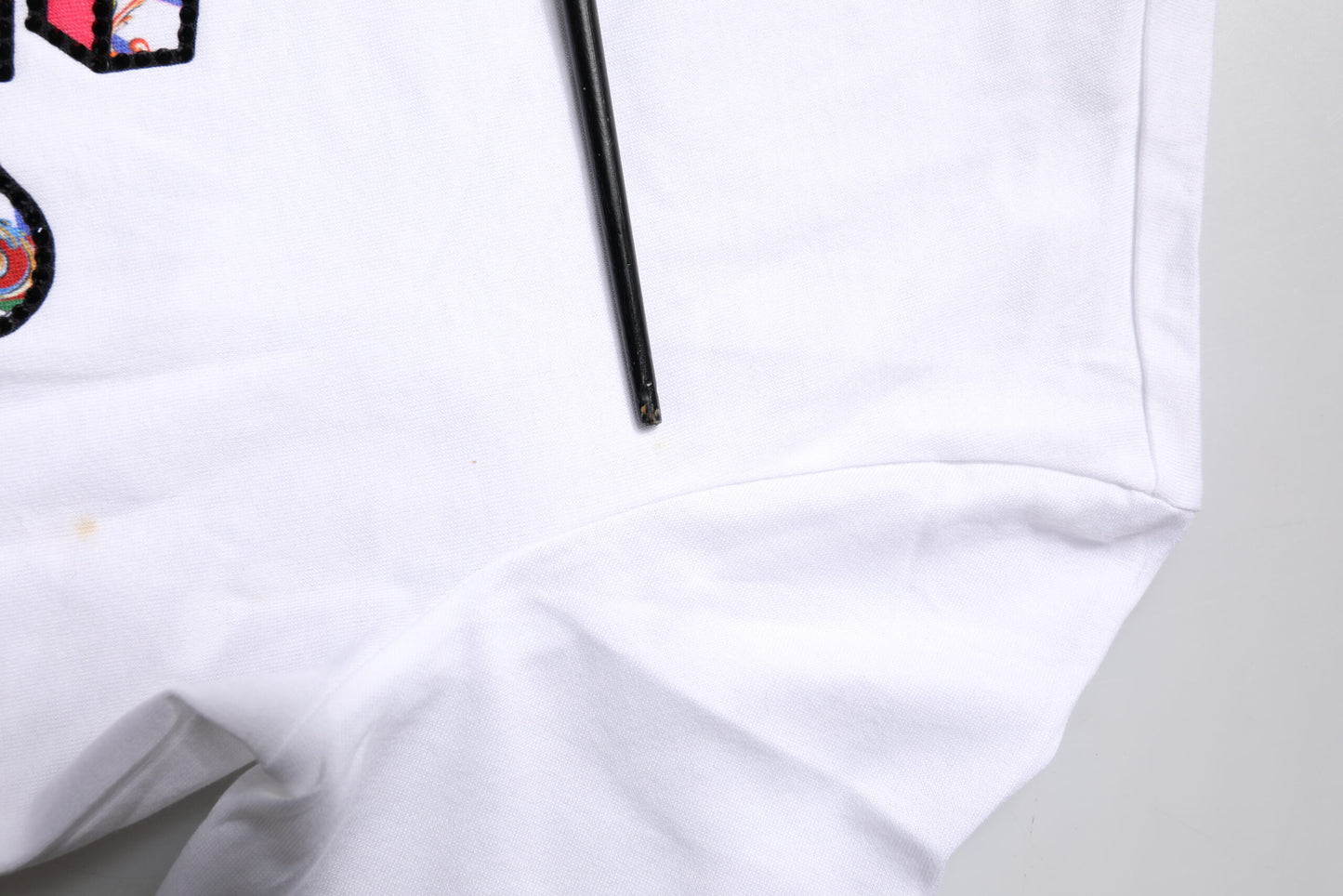 Dolce & Gabbana White Cotton Logo Print Round Neck T-shirt