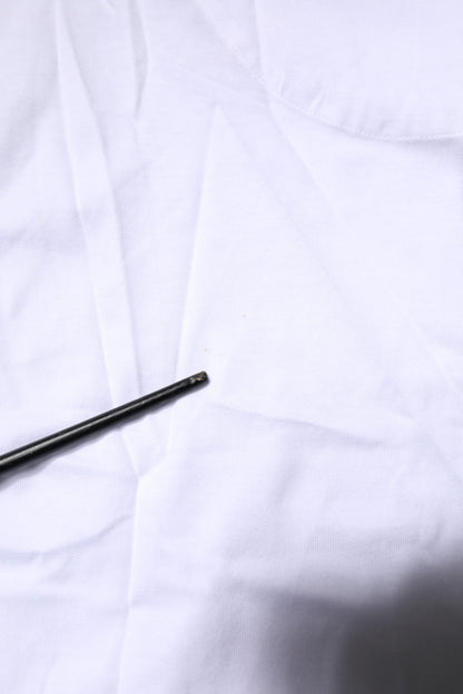 Dolce & Gabbana White Cotton Sleeveless Printed Tank T-shirt