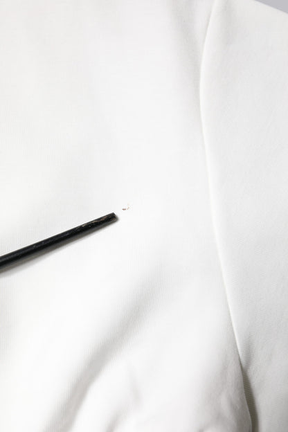 Dolce & Gabbana White Cotton Blend 3/4 Sleeves Blouse Top