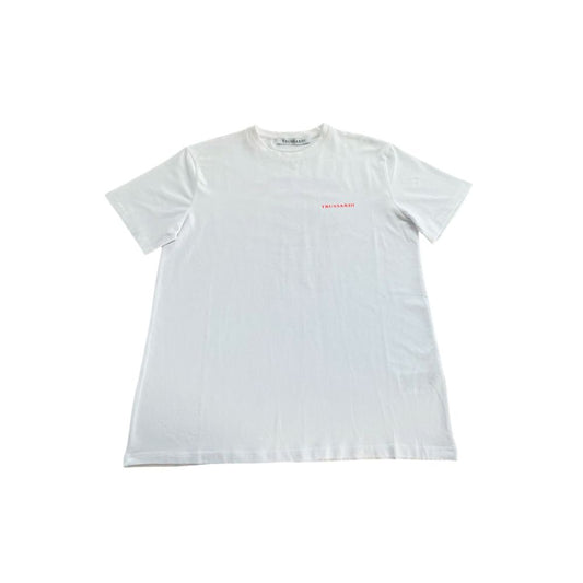 Trussardi Beachwear White Cotton Men's T-Shirt