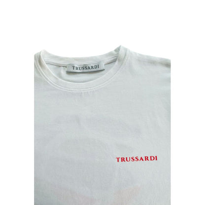 Trussardi Beachwear White Cotton Men's T-Shirt
