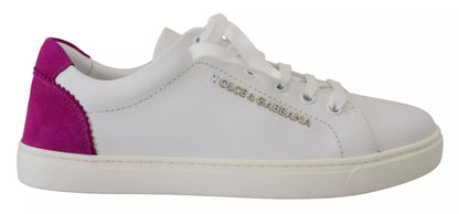 Dolce & Gabbana White Classic Sneakers Women Leather Shoes