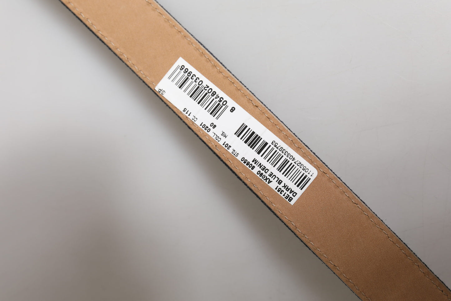 Dolce & Gabbana Blue Denim Silver Logo Metal Waist Buckle Belt