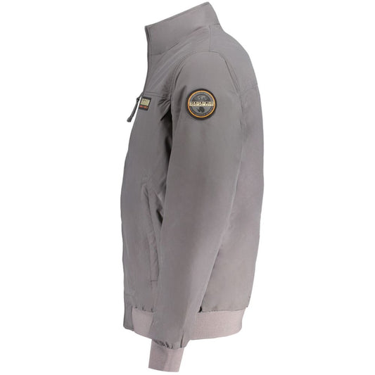 Napapijri Gray Polyamide Men Jacket