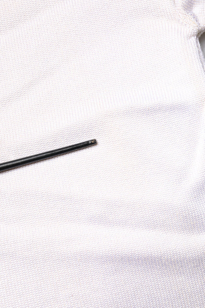 Jil Sander White Viscose Crew Neck Long Sleeves Pullover Sweater