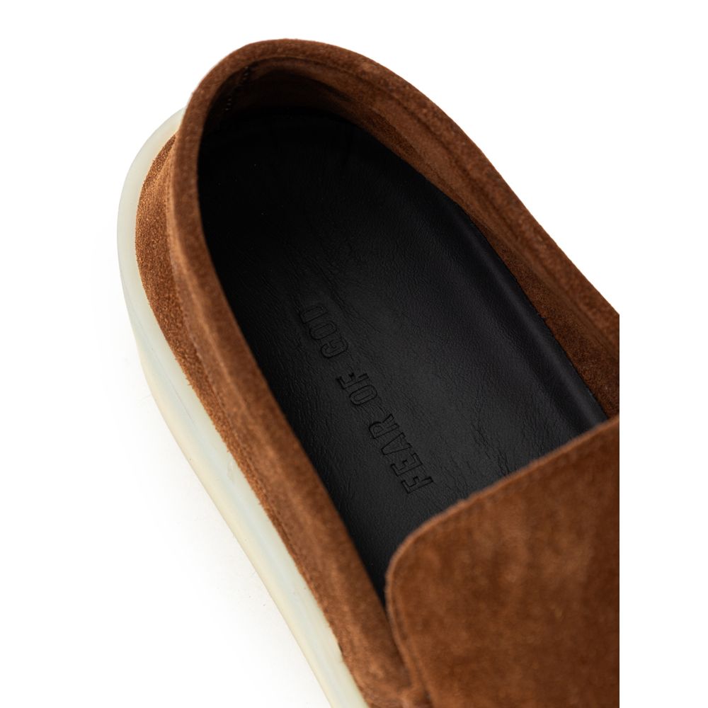 Fear Of God Brown Leather Slip-On Loafer