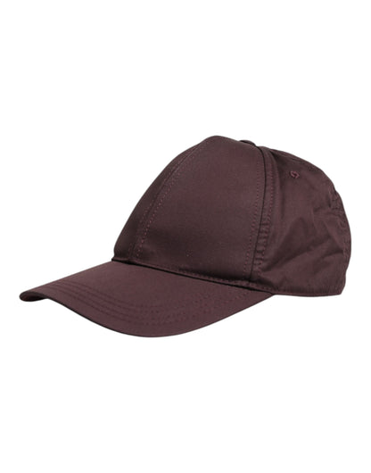 Dolce & Gabbana Brown Cotton DG Crown 6 Panels Baseball Cap