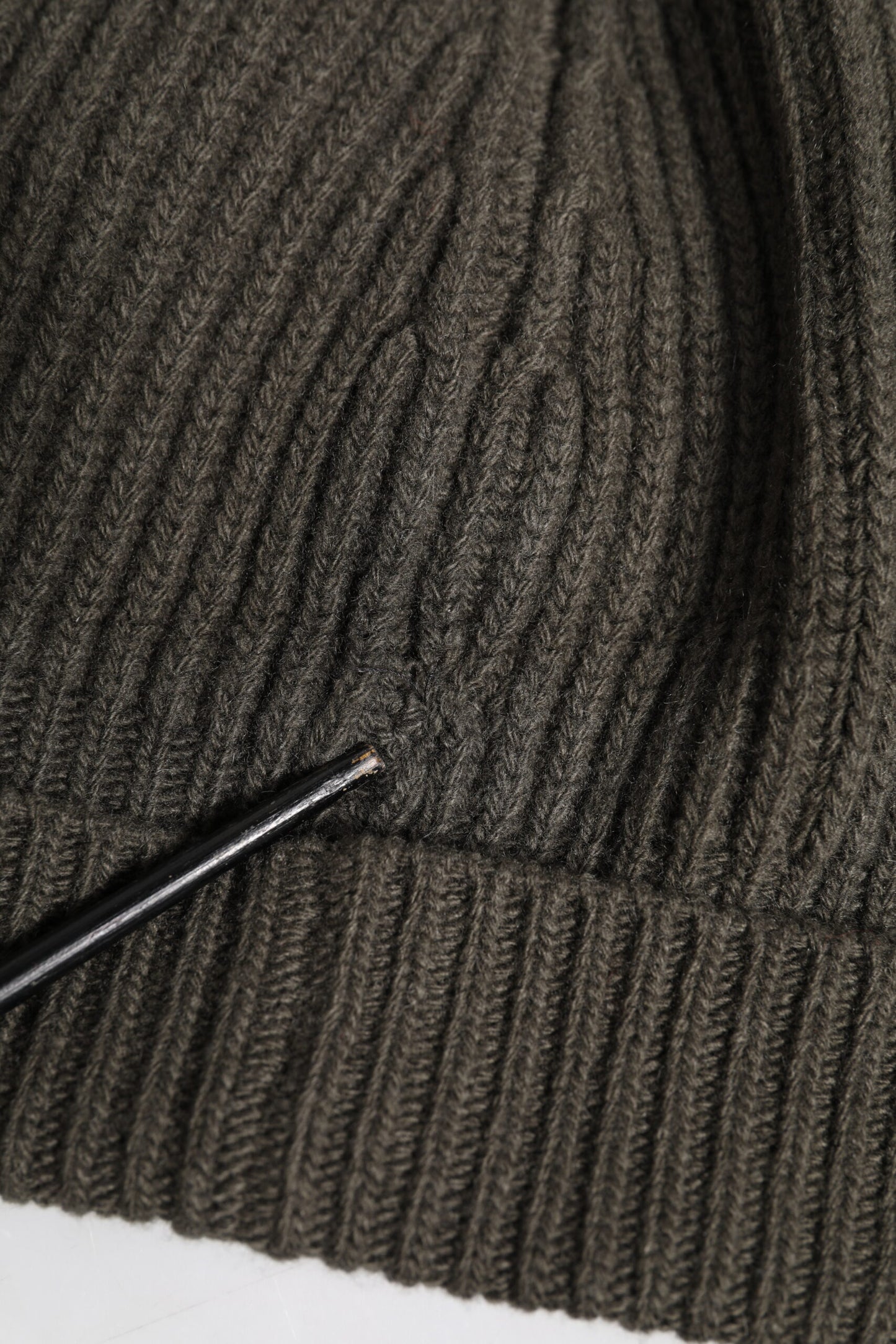 Dolce & Gabbana Green Wool DG Plaque Knitted Winter Beanie Hat