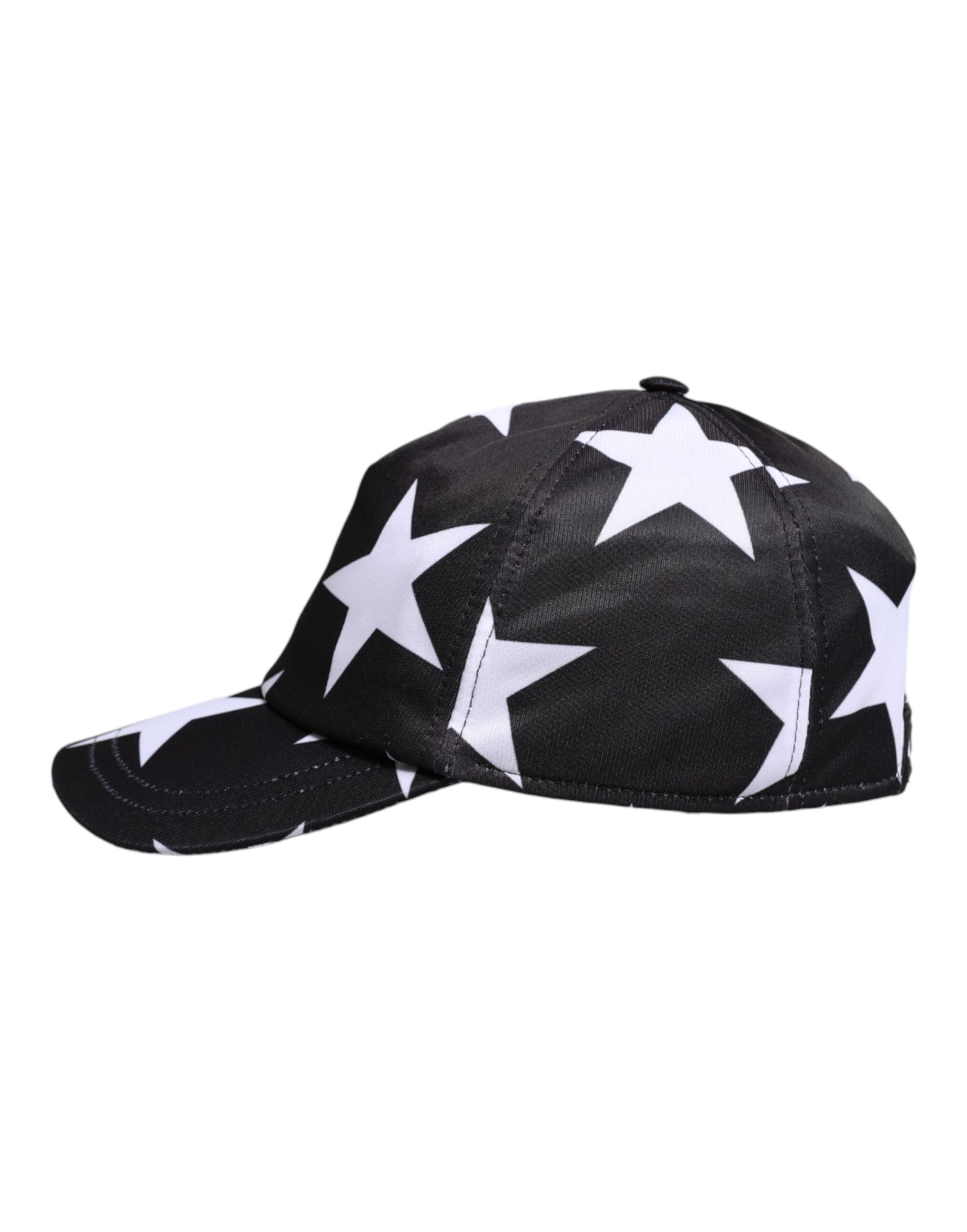 Dolce & Gabbana Black Star Print Polyester Baseball Cap