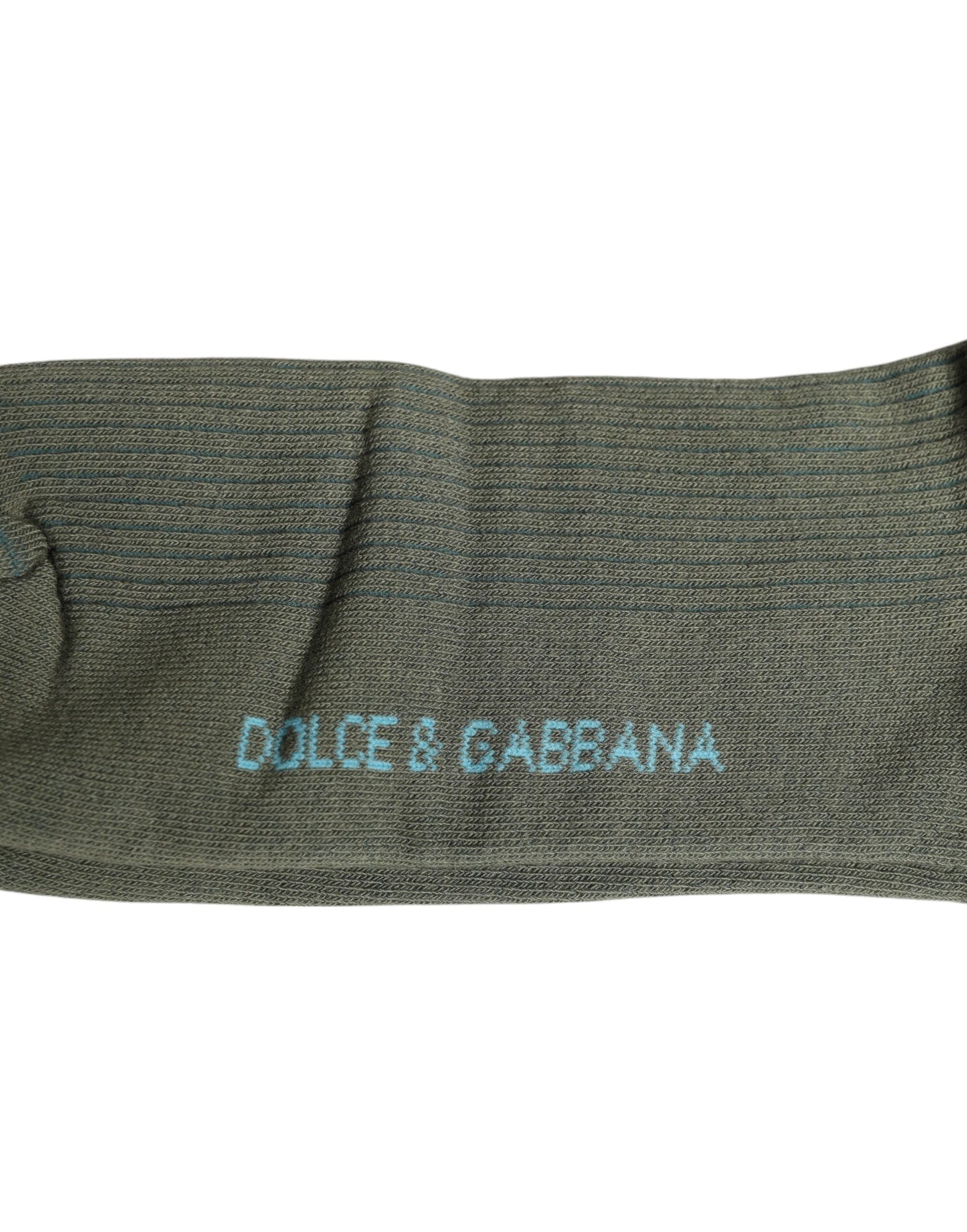 Dolce & Gabbana Gray Cotton DG Bear Mid Calf Socks