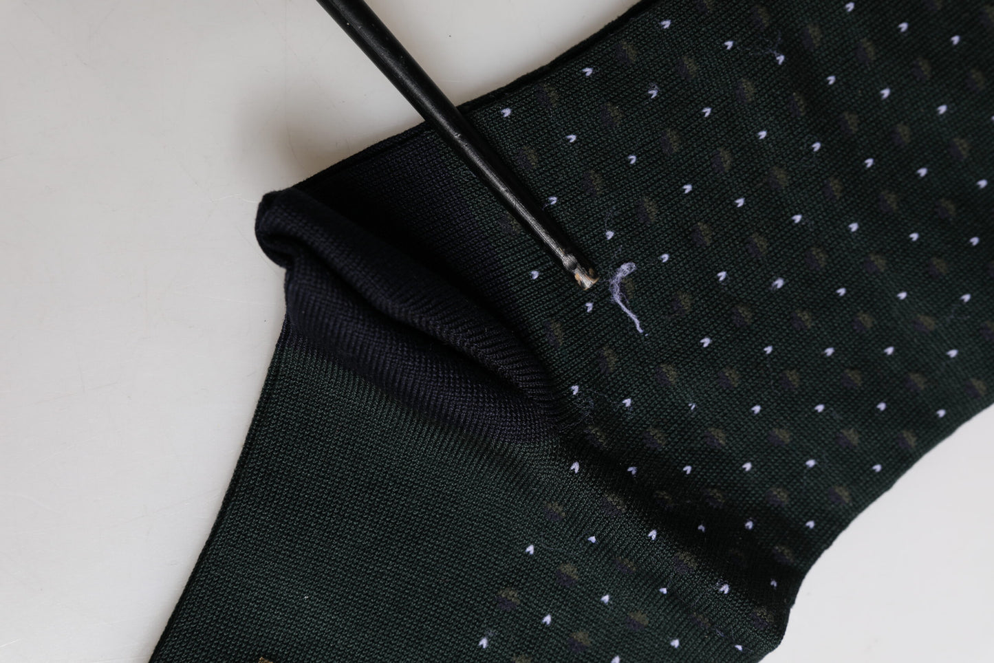 Dolce & Gabbana Black Polka Dots Cotton Mid Calf Socks