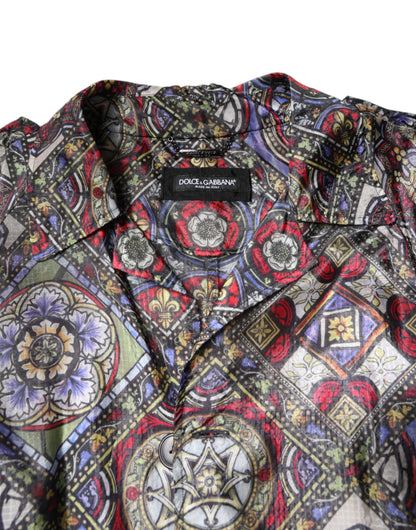 Dolce & Gabbana Multicolor Royal Bee Crown Trench Coat Jacket