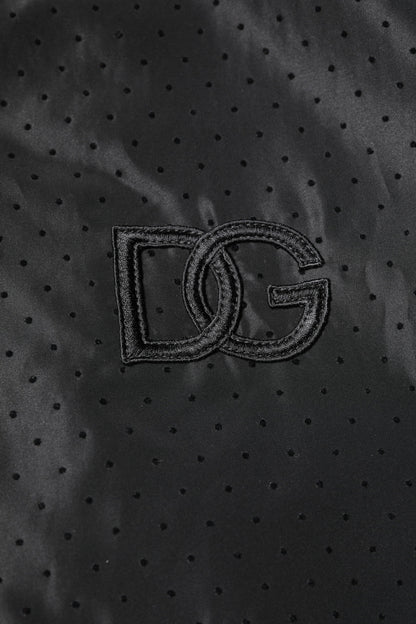 Dolce & Gabbana Black Long Sleeves Full Zip Bomber Jacket