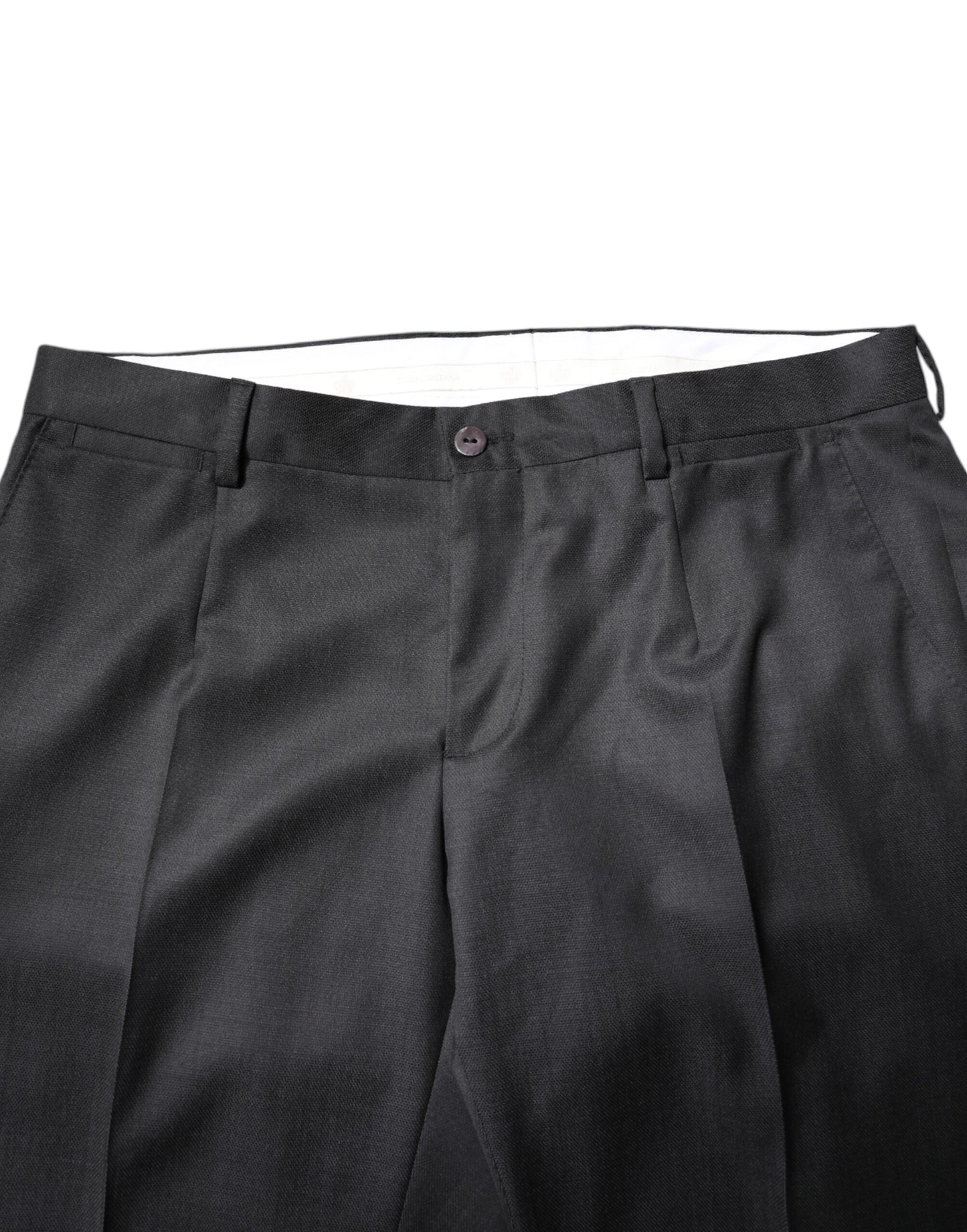 Dolce & Gabbana Dark Gray Wool Single Breasted 2 Piece Suit