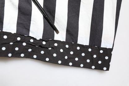 Dolce & Gabbana Black White Stripe Button Down Casual Shirt