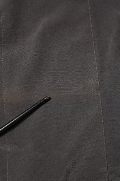 Dolce & Gabbana Dark Gray Silk GOLD Dress Formal Shirt