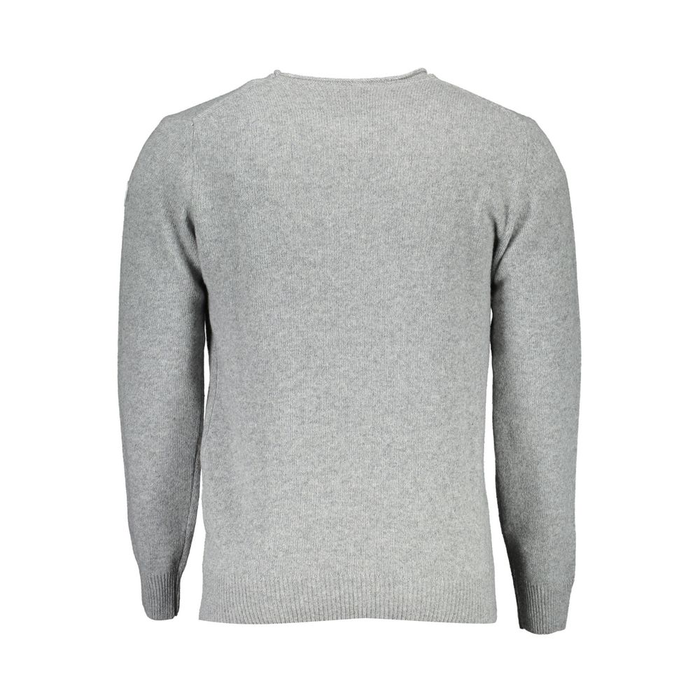 North Sails Gray Wool Men Sweater