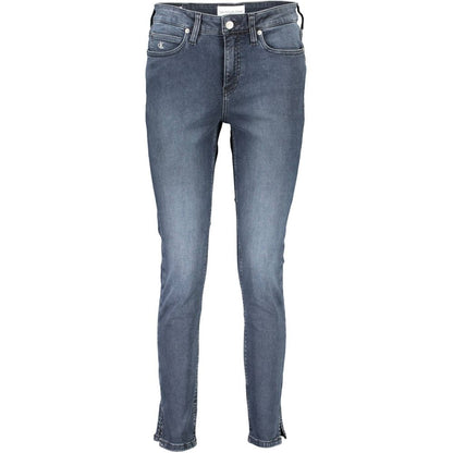 Calvin Klein Blue Cotton Women's Skinny Jean
