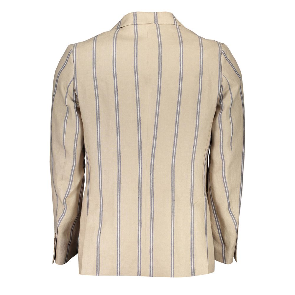 Gant Beige Linen Men Jacket