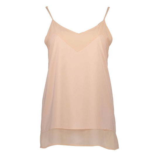 Silvian Heach Pink Polyester Women Tank Top