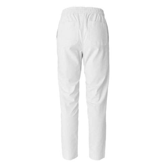 Alpha Studio White Cotton Men's Pant