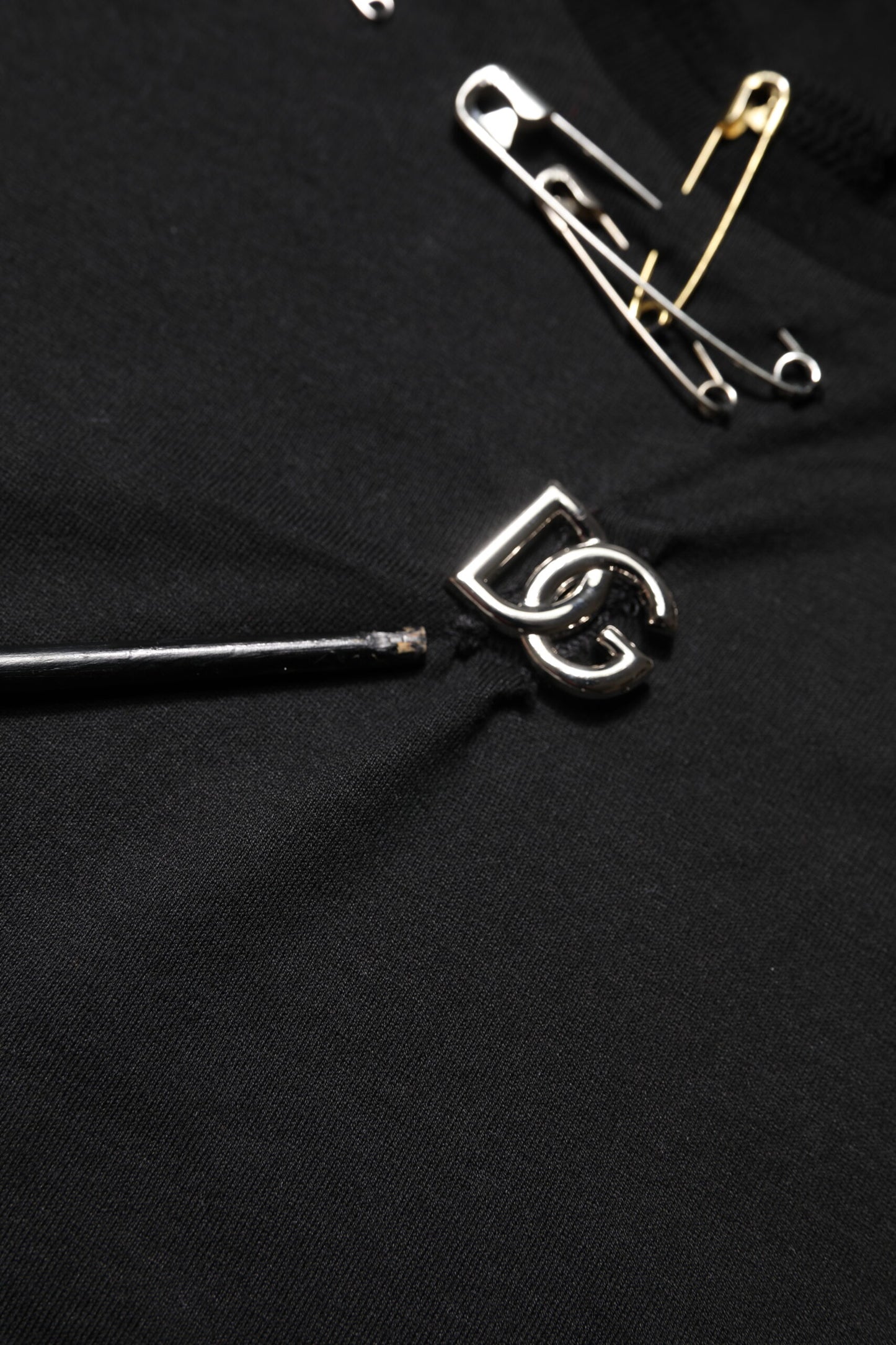 Dolce & Gabbana Black Logo Embellish Short Sleeves T-shirt