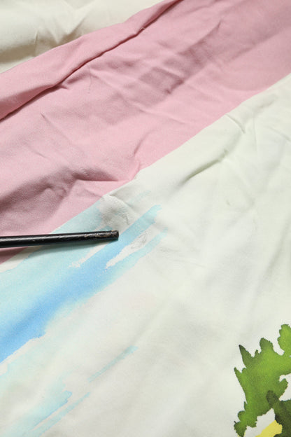 Dolce & Gabbana Multicolor Off Shoulder Long Sheath Dress