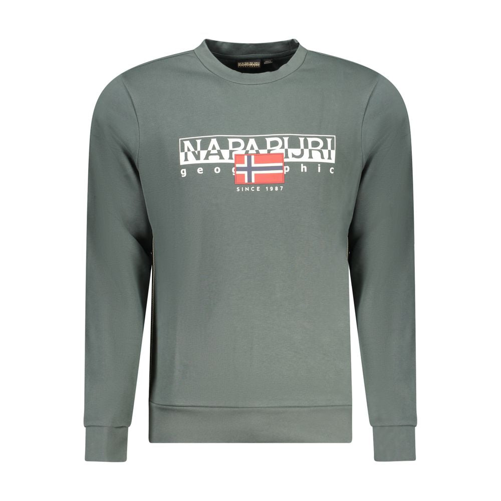 Napapijri Green Cotton Men Sweater