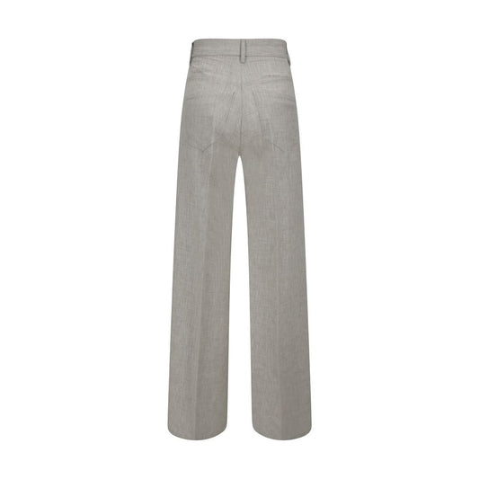 Forte_Forte Gray Viscose Casual Pants