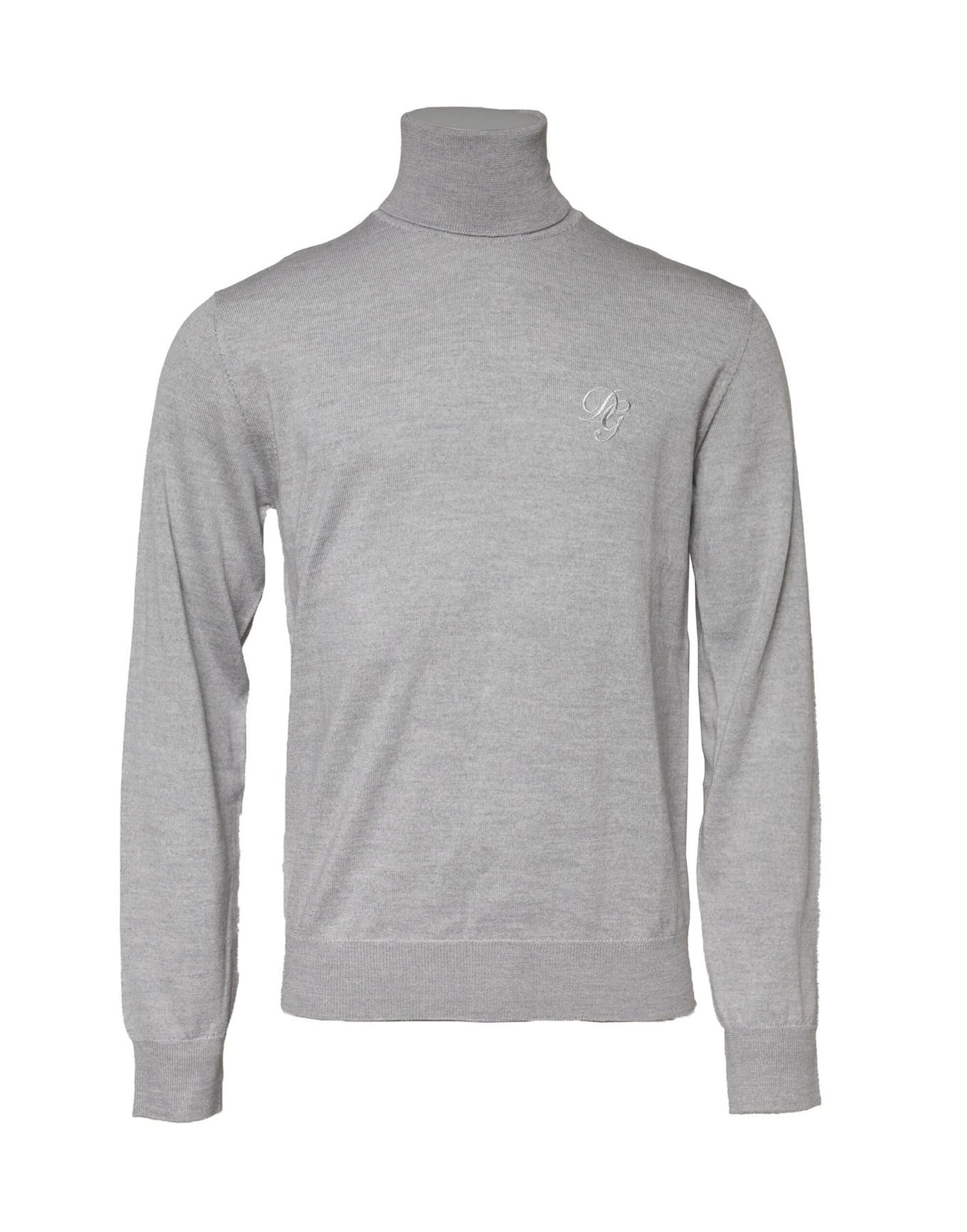 Dolce & Gabbana Gray Long Sleeve Turtleneck Pullover Sweater