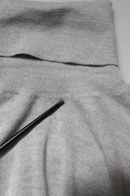 Dolce & Gabbana Gray Long Sleeve Turtleneck Pullover Sweater