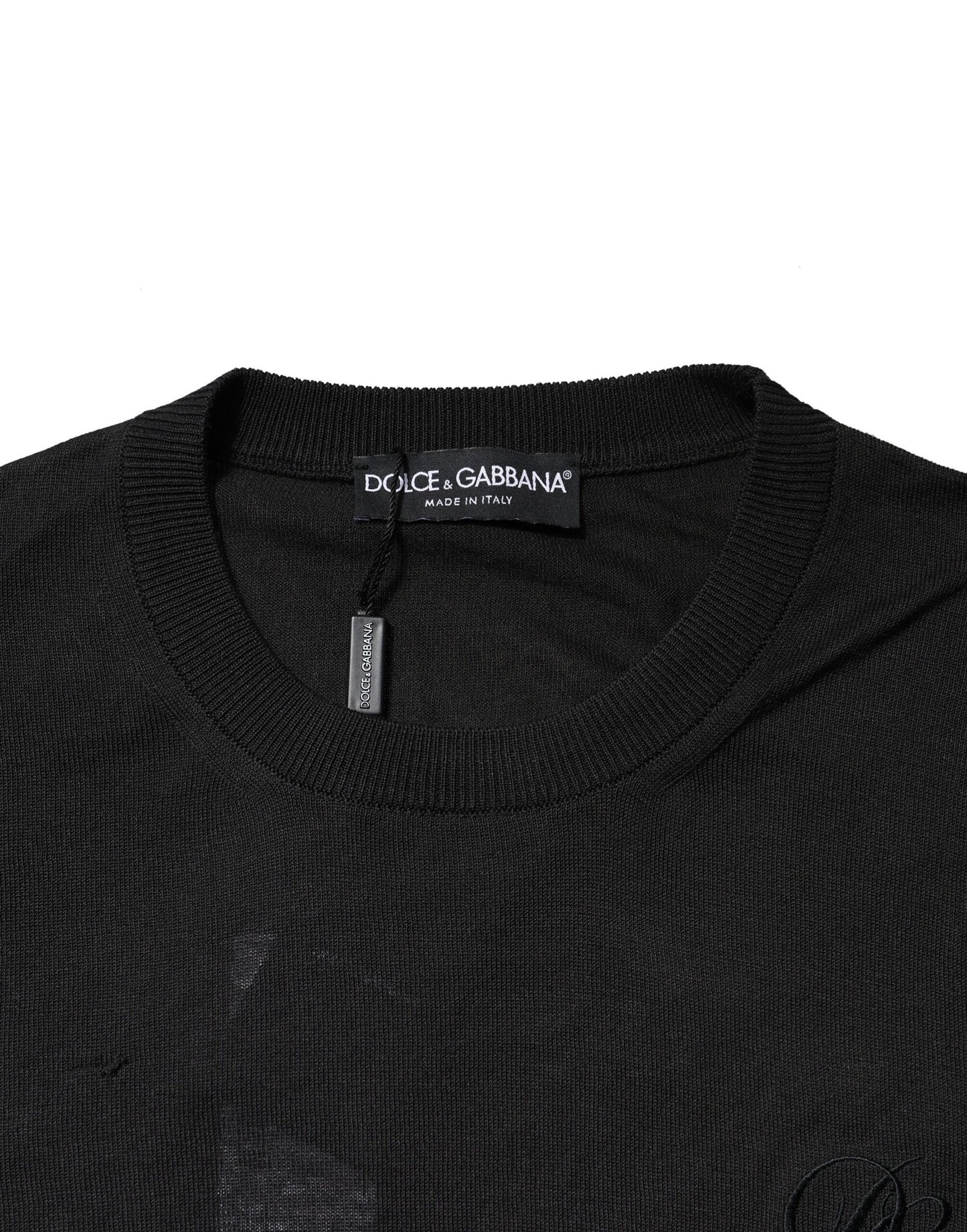Dolce & Gabbana Dark Gray Cotton DG Logo Sweatshirt Sweater