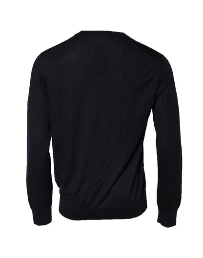Dolce & Gabbana Black Long Sleeve CrewNeck Pullover Sweater
