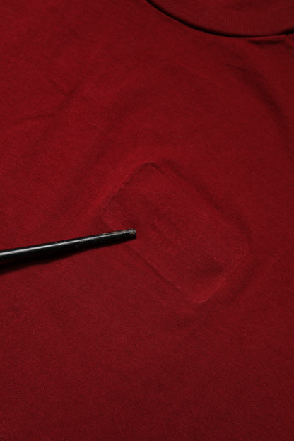 Dolce & Gabbana Dark Red Men Crew Neck Short Sleeve T-shirt