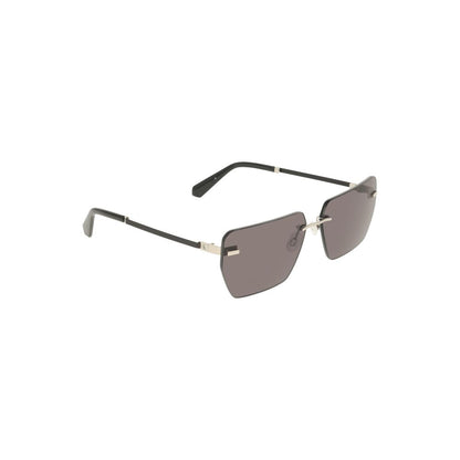 Calvin Klein Gray Metal Men Sunglasses