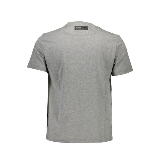 Plein Sport Gray Cotton T-Shirt