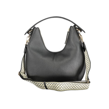 Mario Valentino Black Polyurethane Women Shoulder Bag