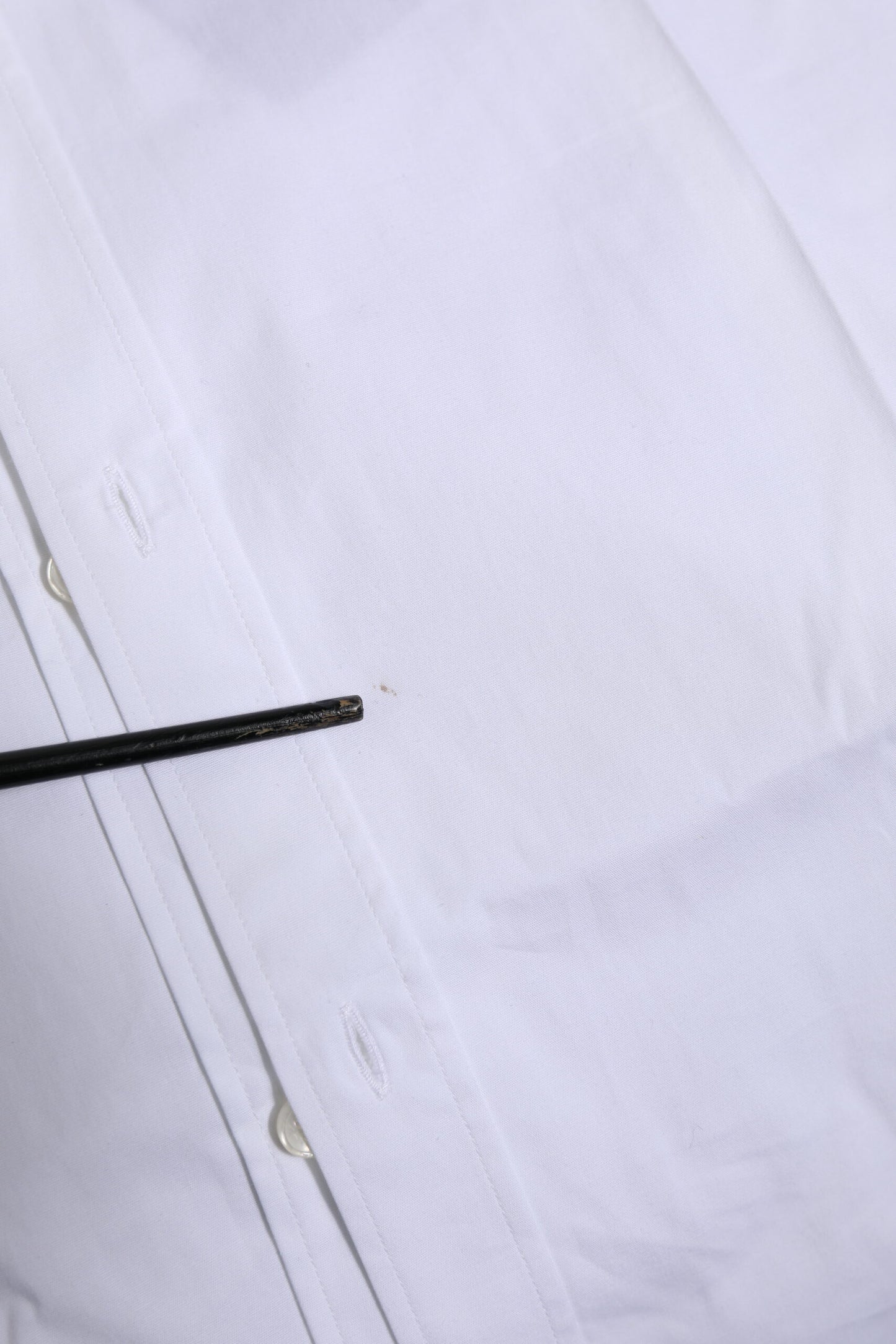 Dolce & Gabbana White Cotton GOLD Long Sleeves Formal Shirt